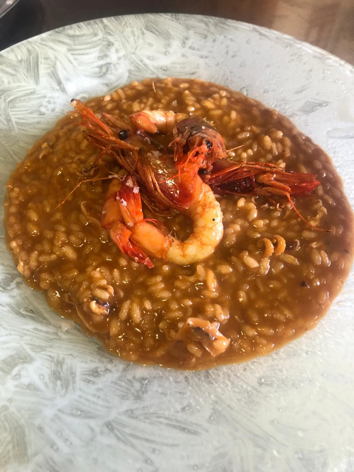 Arroz meloso de gambas
