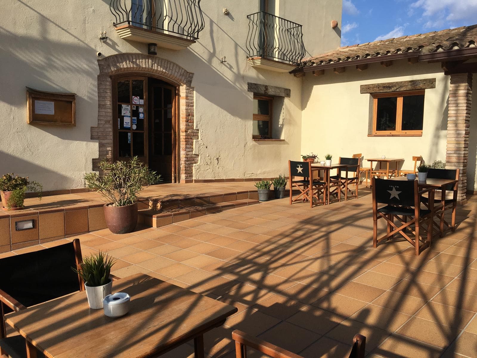 Terraza de la masía