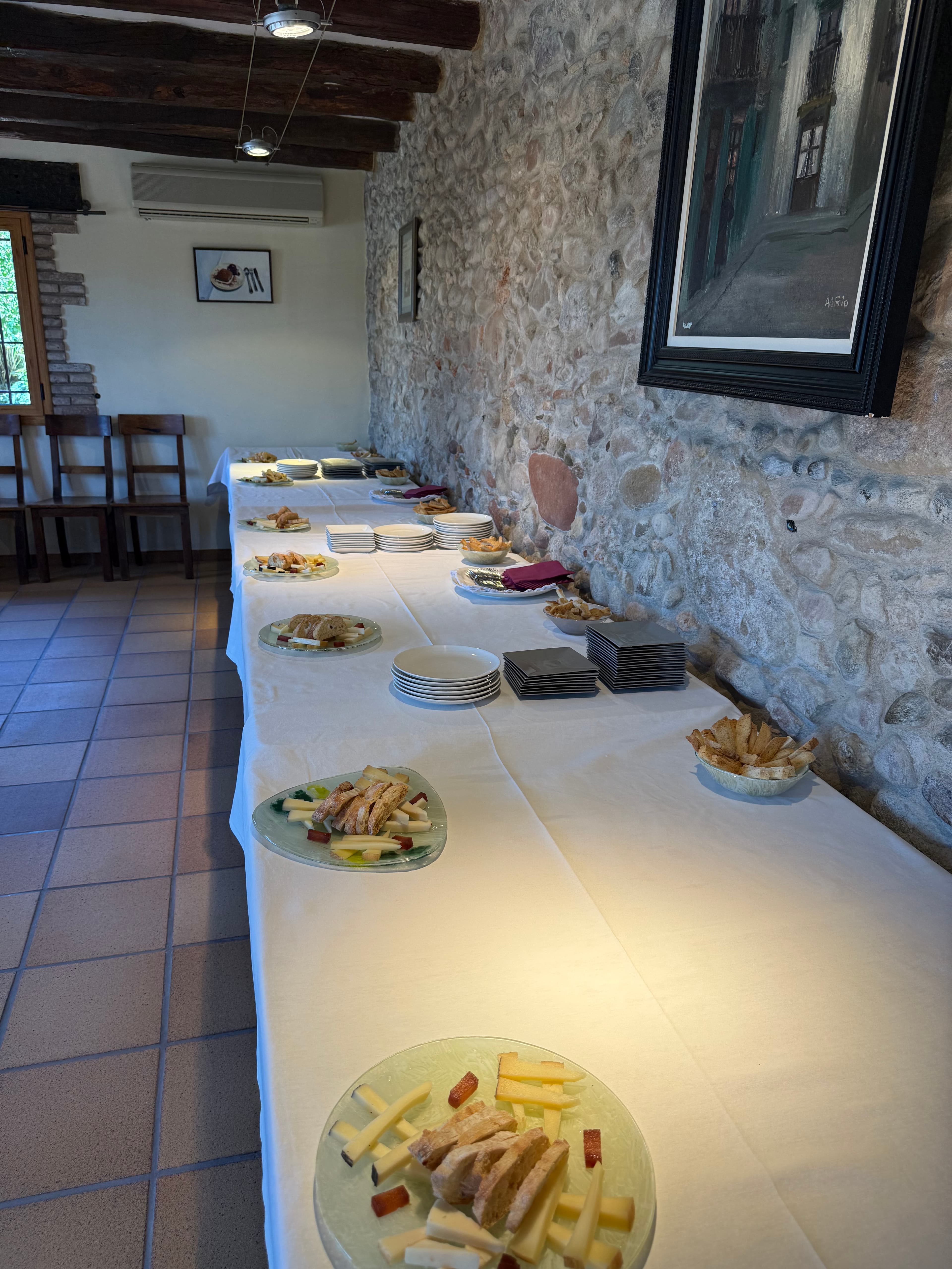 mesa preparada